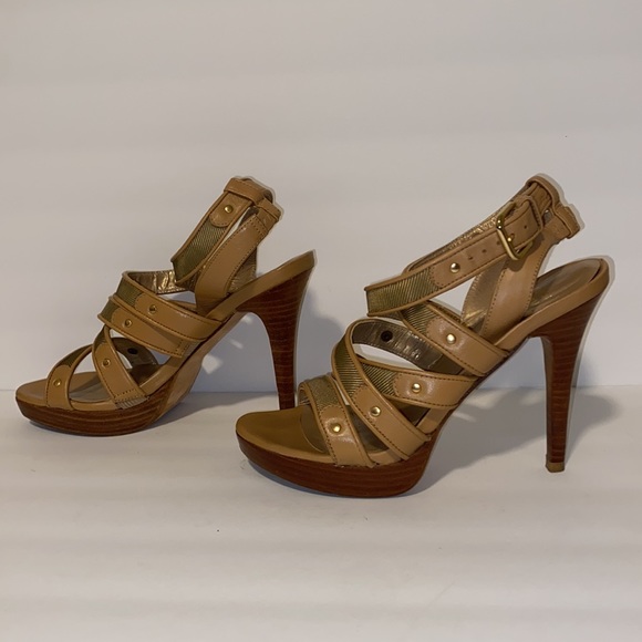 Stuart Weitzman Sexy Nude/Mesh Strappy Stiletto Heels! - Picture 6 of 9